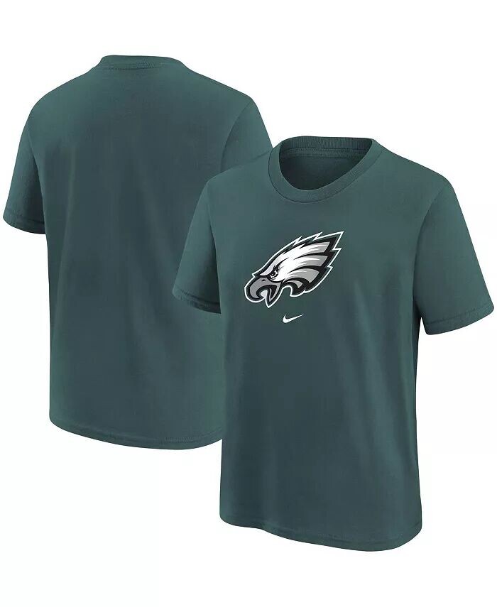 Футболка с логотипом Big Boys Midnight Green Philadelphia Eagles Nike — фото 4