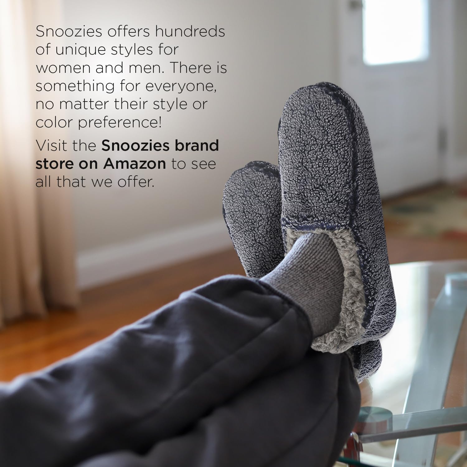 Домашние тапочки Snoozies Alpine Plaid для мужчин, с мягкой подошвой против скольжения и теплой подкладкой из шерпа, красный — фото 2