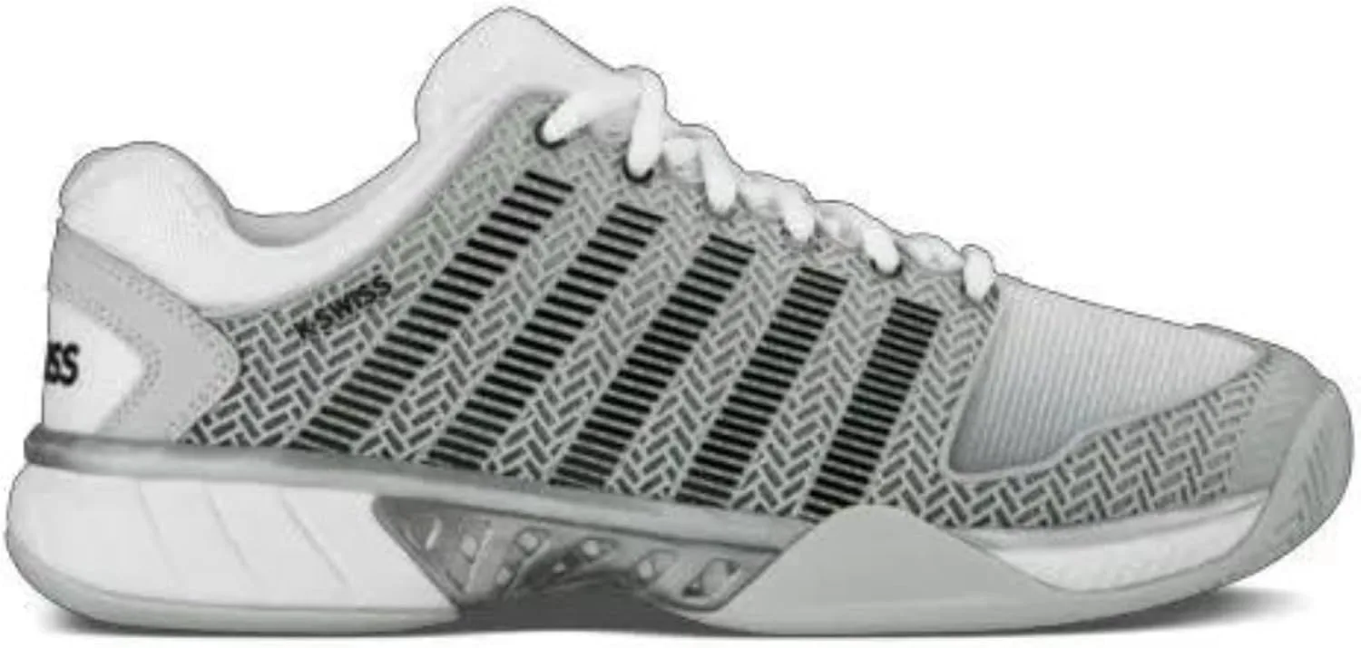 Мужские теннисные кроссовки Hypercourt Express 2 K-Swiss, серый/белый/серебристый — фото 2