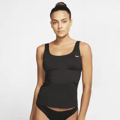 

Топ для плавания Nike Tankini, черный