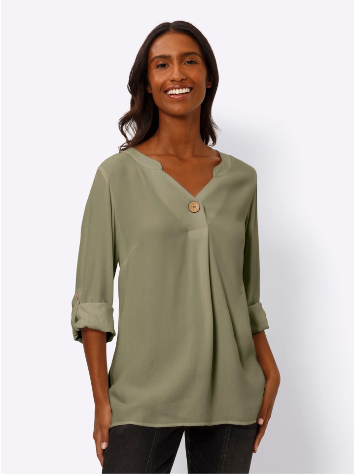 

Блузка Heine, хаки