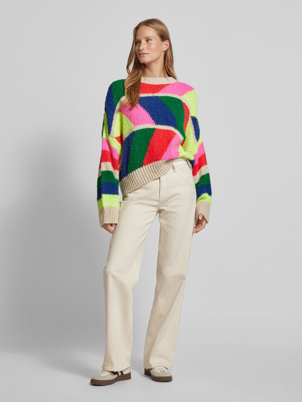 

Вязаный свитер с круглым вырезом Essentiel Antwerp, розовый