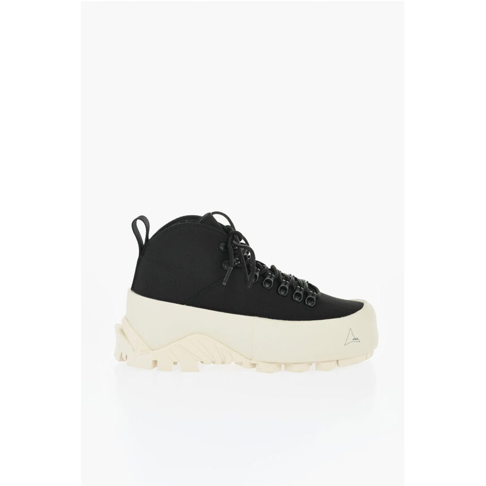 Ботинки для походов Tech Fabrich с контрастной подошвой Vibram Roa, Black — фото 3