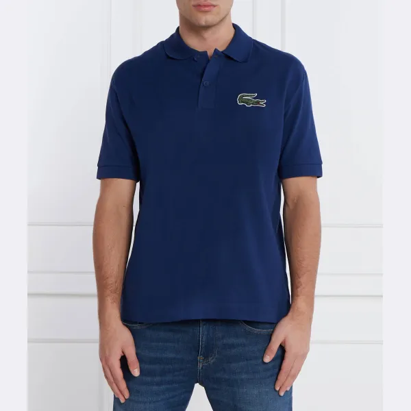 

Рубашка поло свободного кроя Lacoste, синий