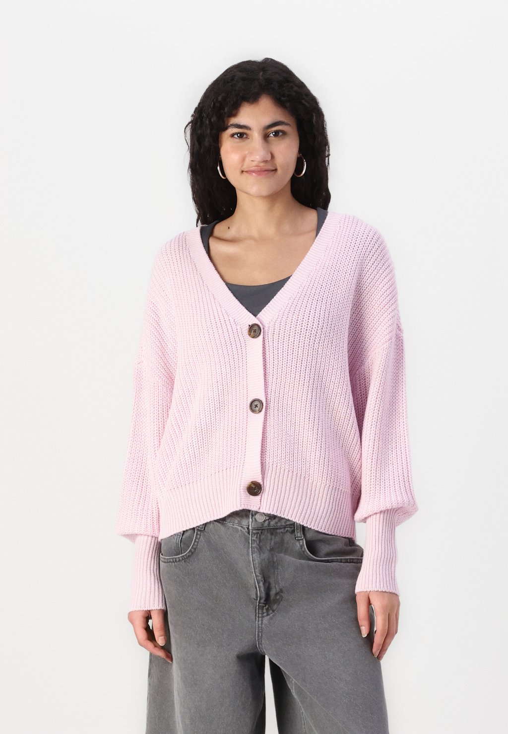 

Кардиган VMLEA V NECK CUFFCARDIGAN Vero Moda, розовый