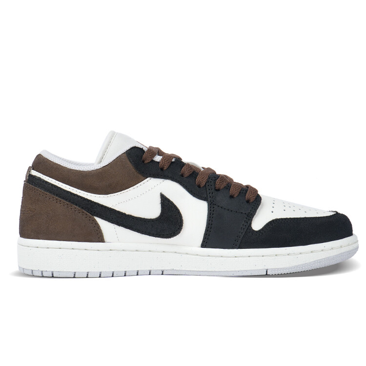 Кроссовки Air Jordan 1 Skateboarding Shoes Unisex Low-top Black/Brown, черный/коричневый — фото 3