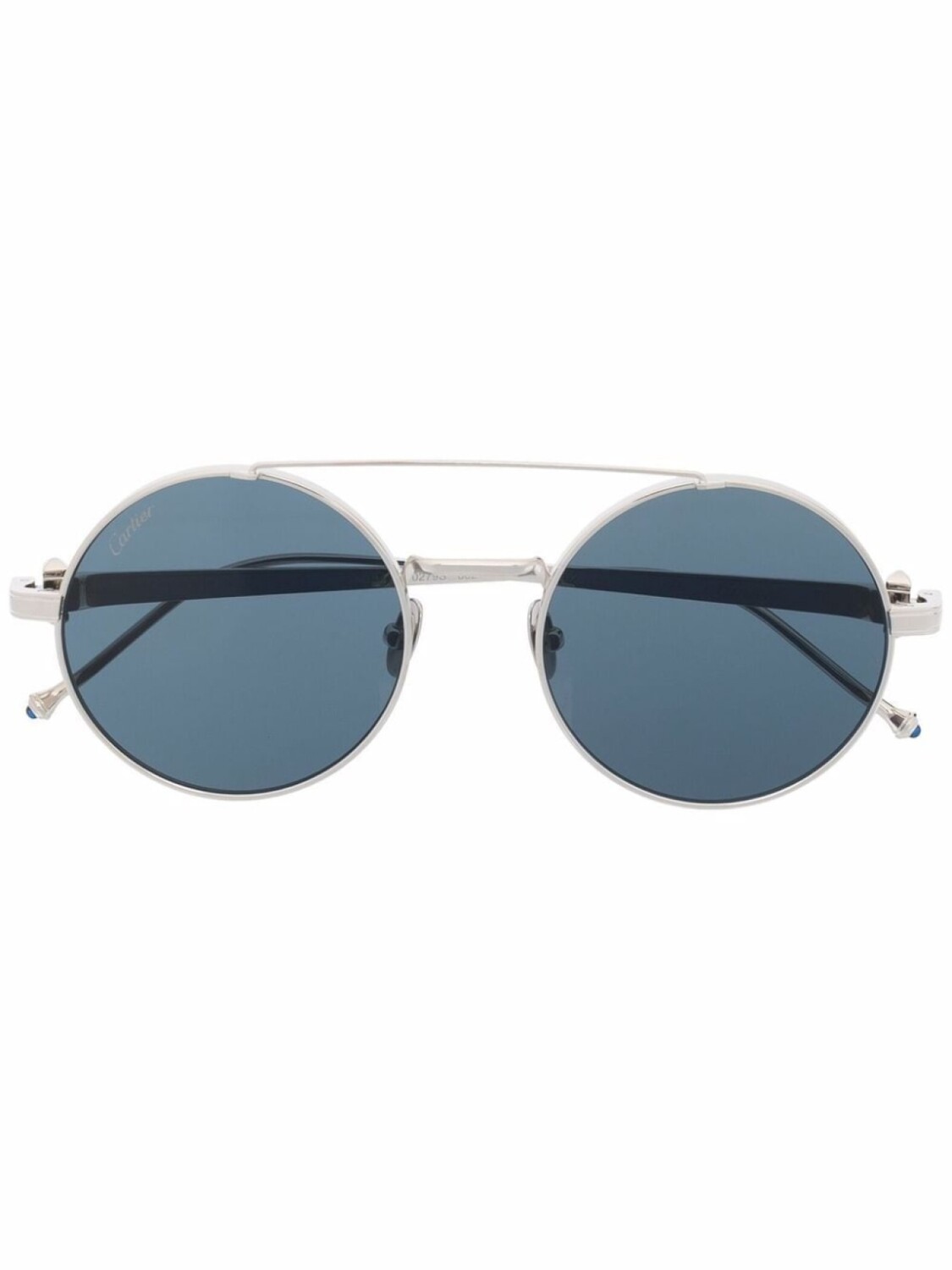 

Cartier Eyewear солнцезащитные очки Pasha в круглой оправе, серебристый