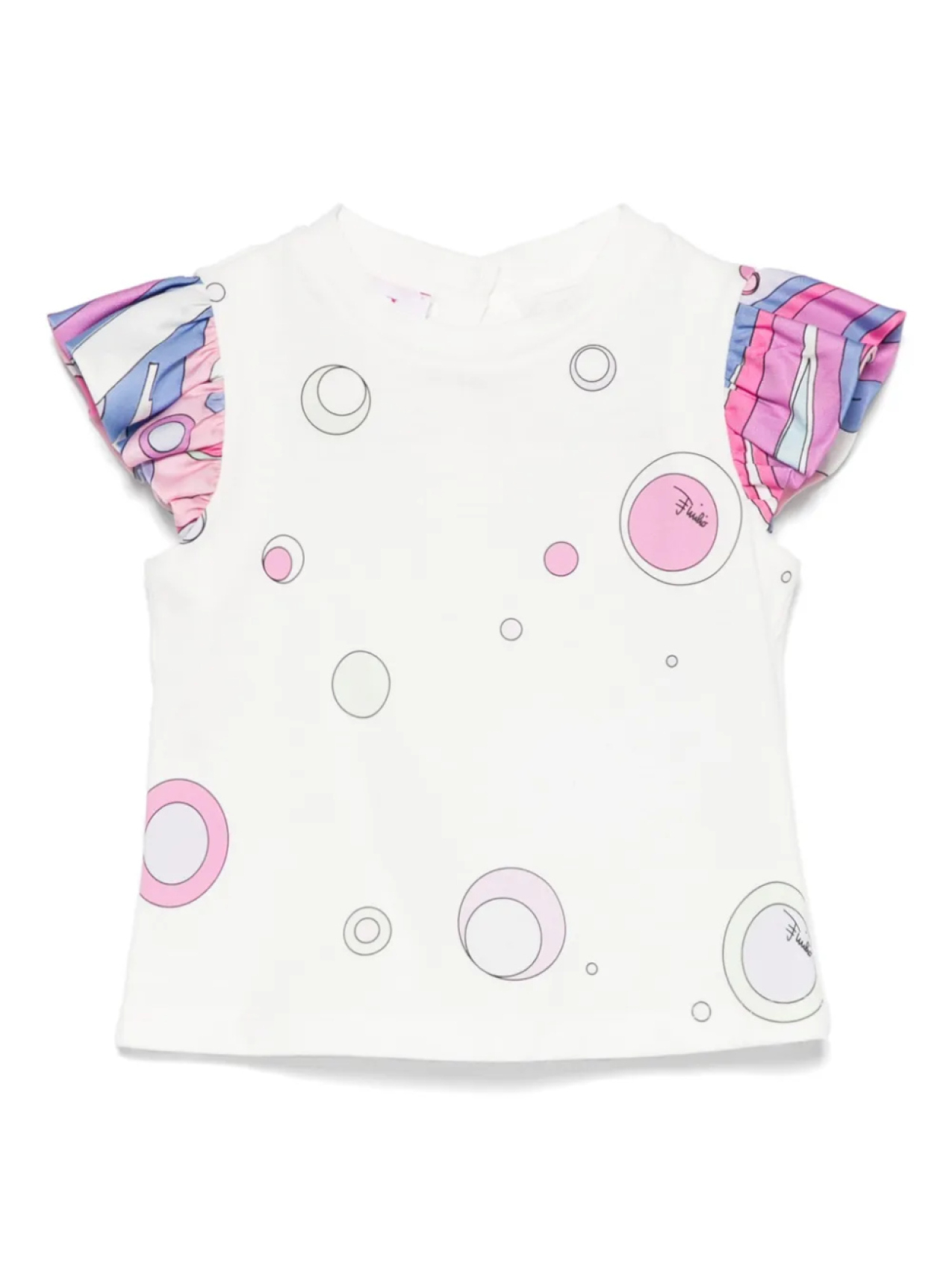 

Топ с принтом PUCCI Junior Fontane, белый
