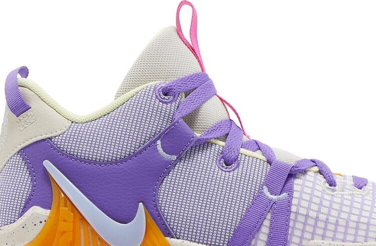 Кроссовки LeBron Witness 7 GS 'Action Grape Vivid Orange', фиолетовый — фото 2