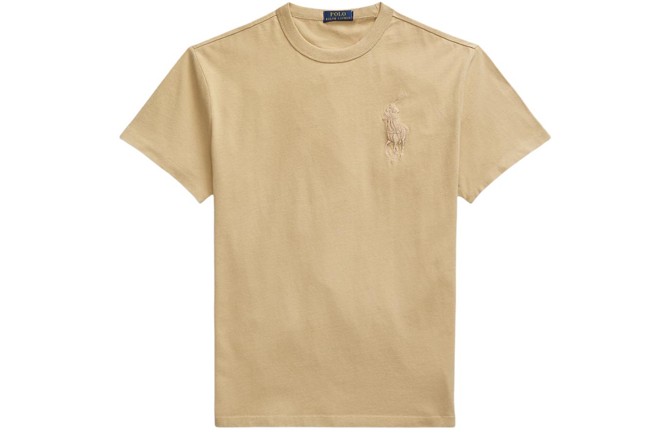 Polo Ralph Lauren Футболка мужская зеленая фиолетовая бежевая — фото 3