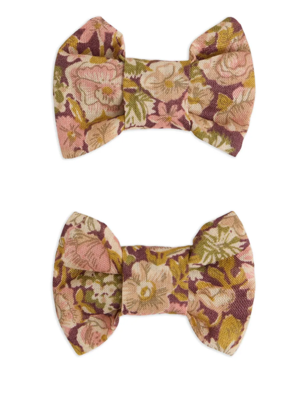 

Набор из двух заколок для волос с цветочным принтом Bonpoint, розовый