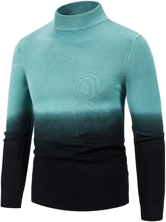 

Мужской свитер SXHEYUY Slim Fit с воротником-гольф