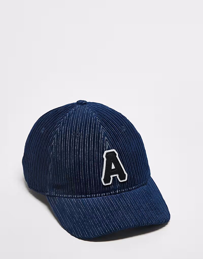

Кепка с логотипом колледжа Aape by A Bathing Ape в стиле вельвет темно-синего цвета AAPE BY A BATHING APE