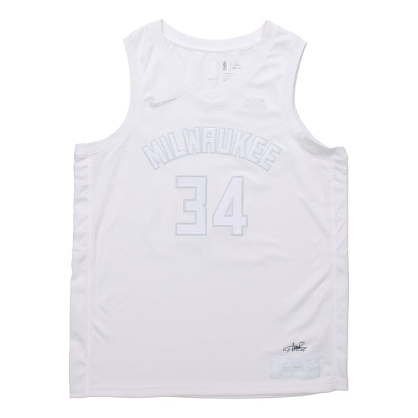 

Майка Nike NBA SW20 Milwaukee Bucks MVP 34 ANTETOKOUNMPO G Swingman Jersey White, белый