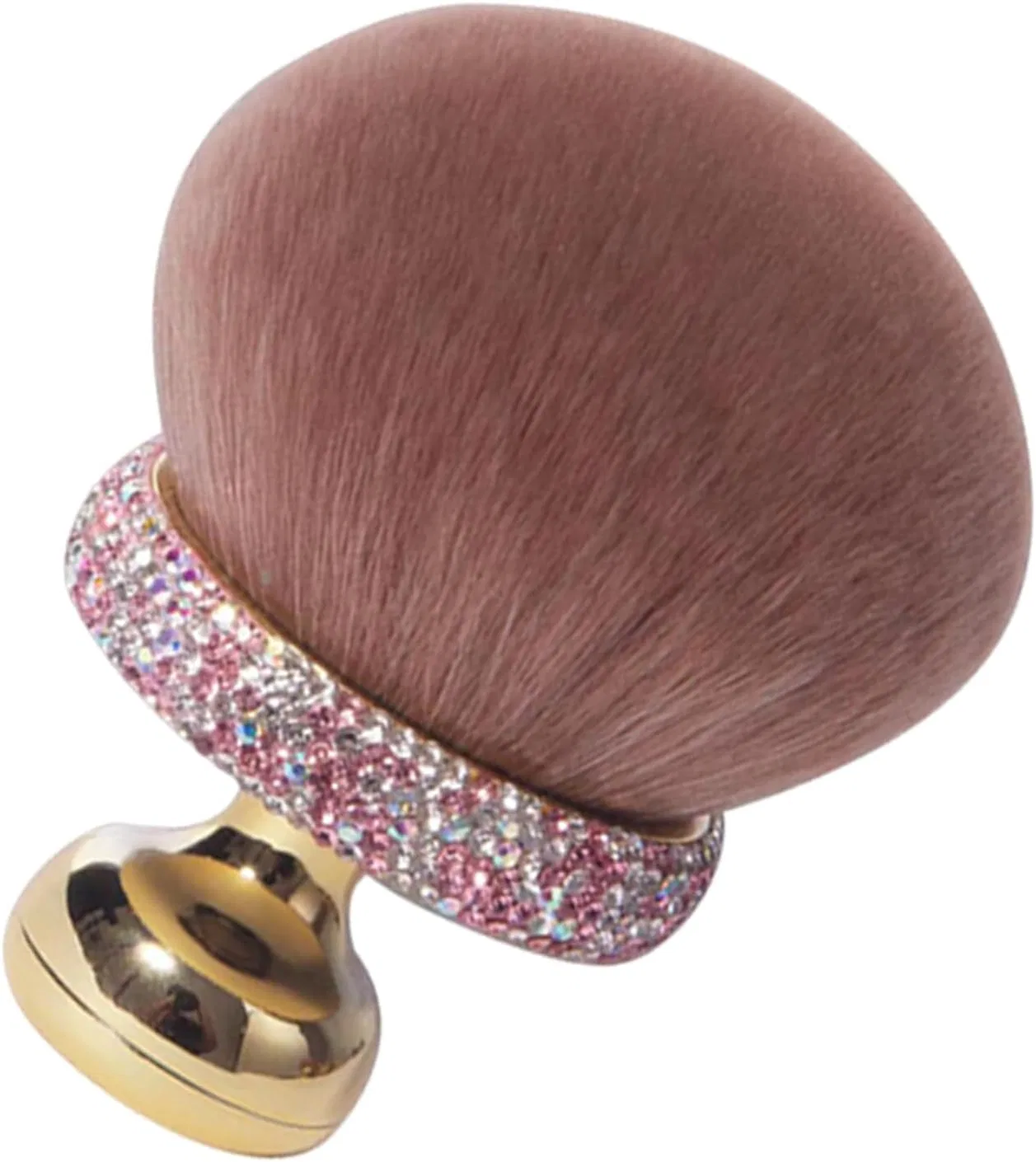 Кисть для макияжа Mushroom Shape, розовая, No Brand