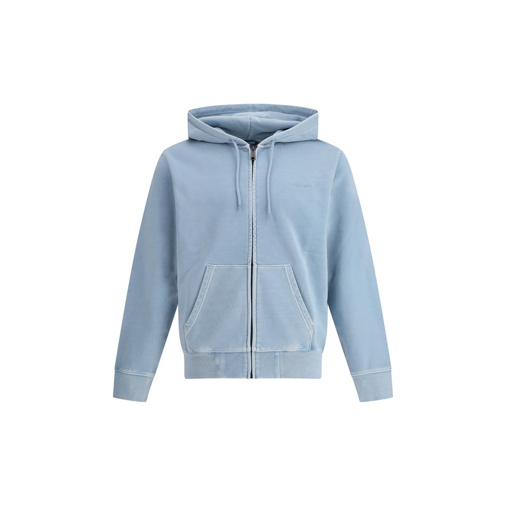 

Толстовка с капюшоном на молнии Carhartt Wip, светло-голубой