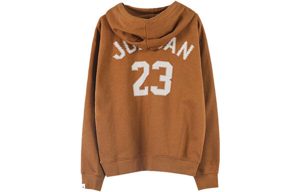 Толстовка Air Jordan Essentials Holiday Fleece Pullover Hoodie 'Light British Tan Sail', цвет light british tan/sail — фото 2