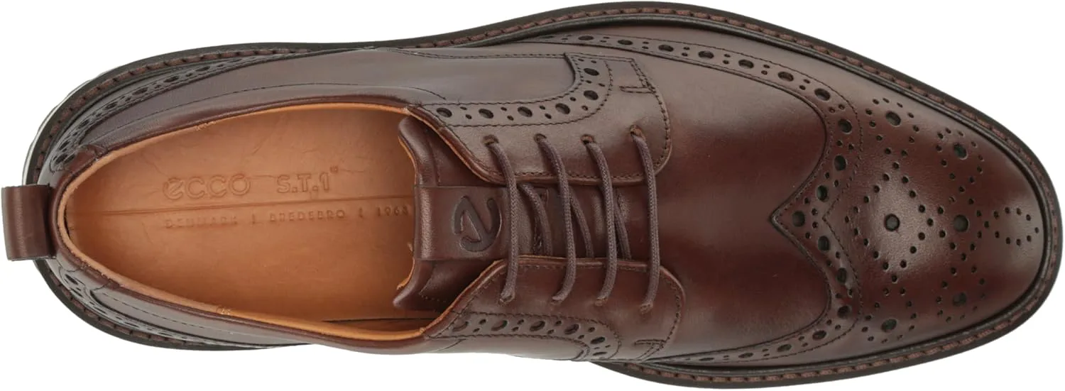 Мужские оксфорды Ecco St1 Hybrid Brogue, коричневый — фото 2