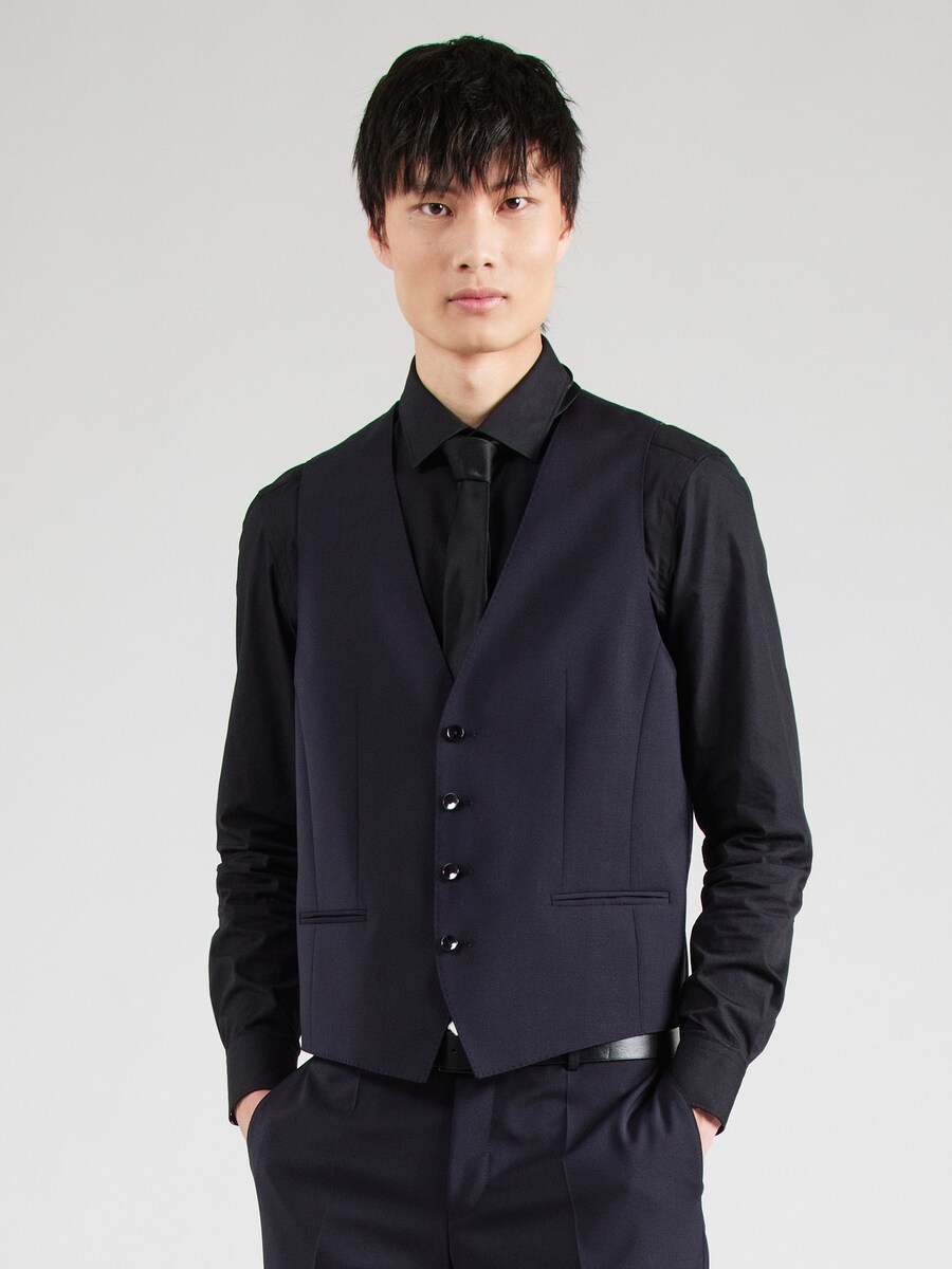 Костюмный жилет BOSS Suit Vest H-Huge, темно-синий — фото 2