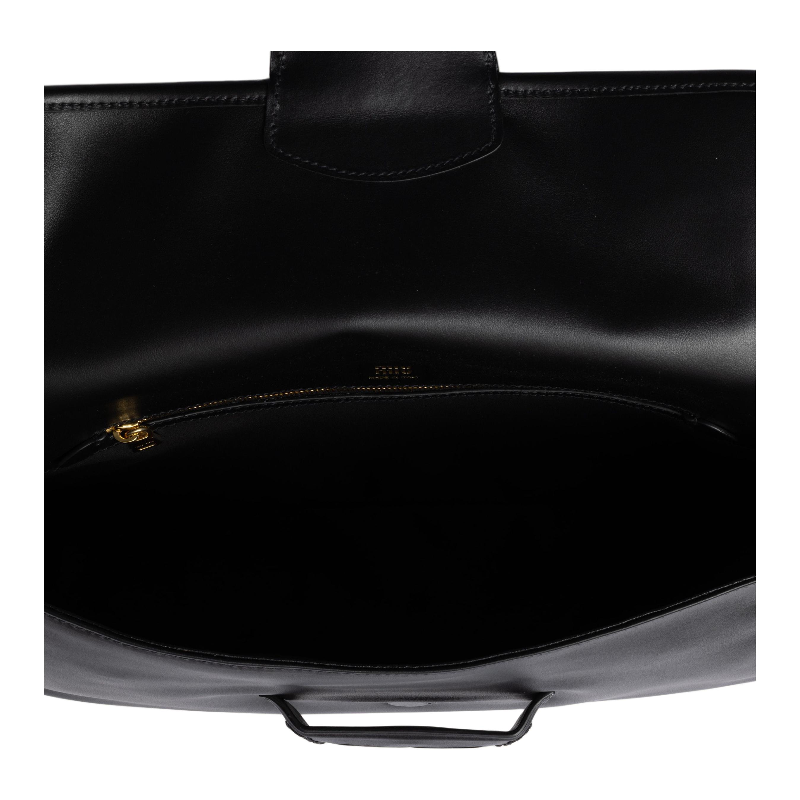 MIU MIU Сумка кроссбоди, женская сумка через плечо penny calfskin black — фото 4