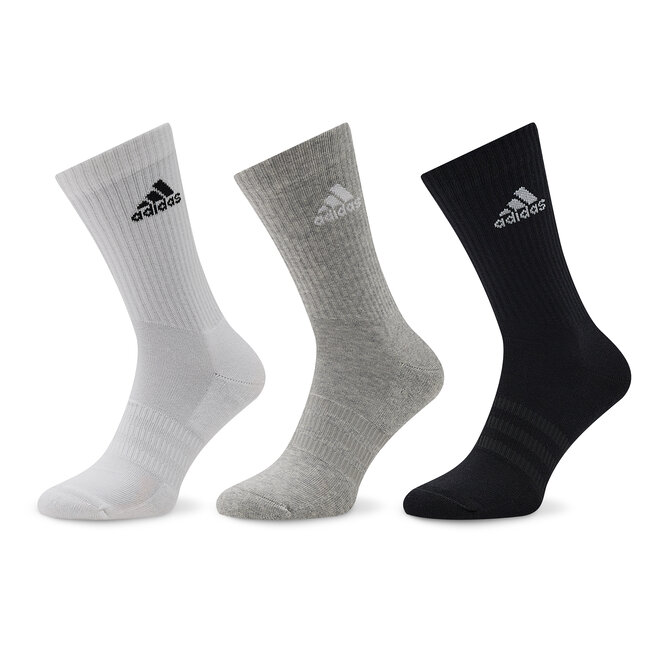 

Носки adidas CushionedCrew Socks, 3 шт, серый/черный/белый