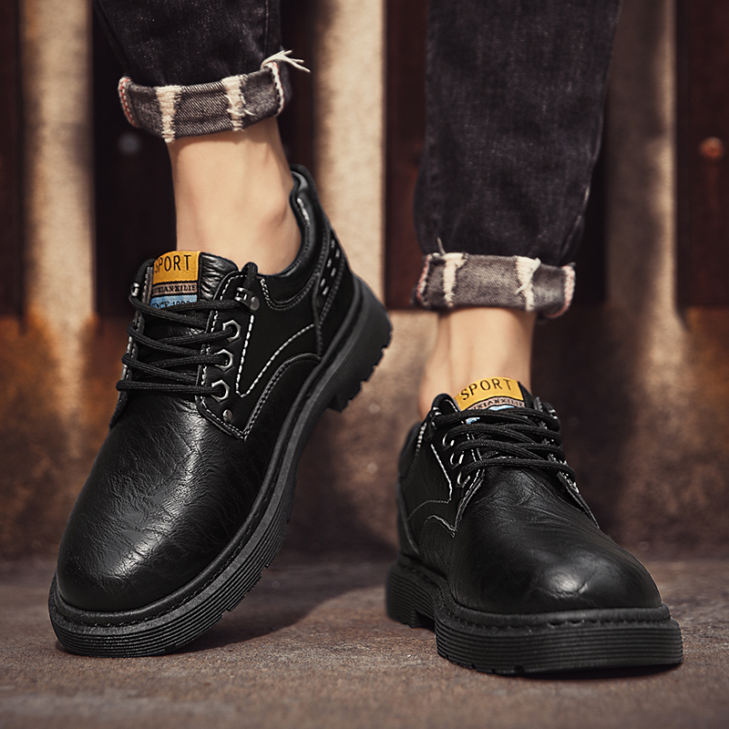 SHOUBA Мужские повседневные кроссовки Low Top черные, цвет Black — фото 3