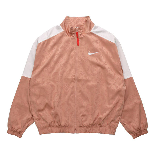 

Куртка x clot rose gold silk pattern track jacket pink Nike, розовый