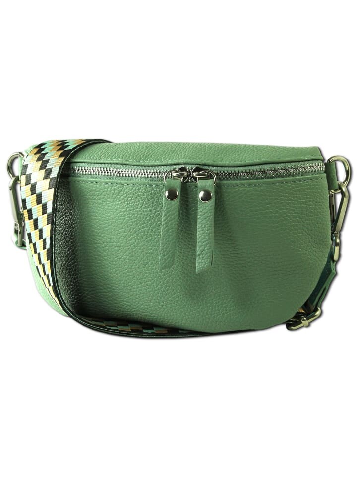 

Наплечная сумка Toscanto Gürteltasche Leder grün, mehrfarbig ca. 25cm