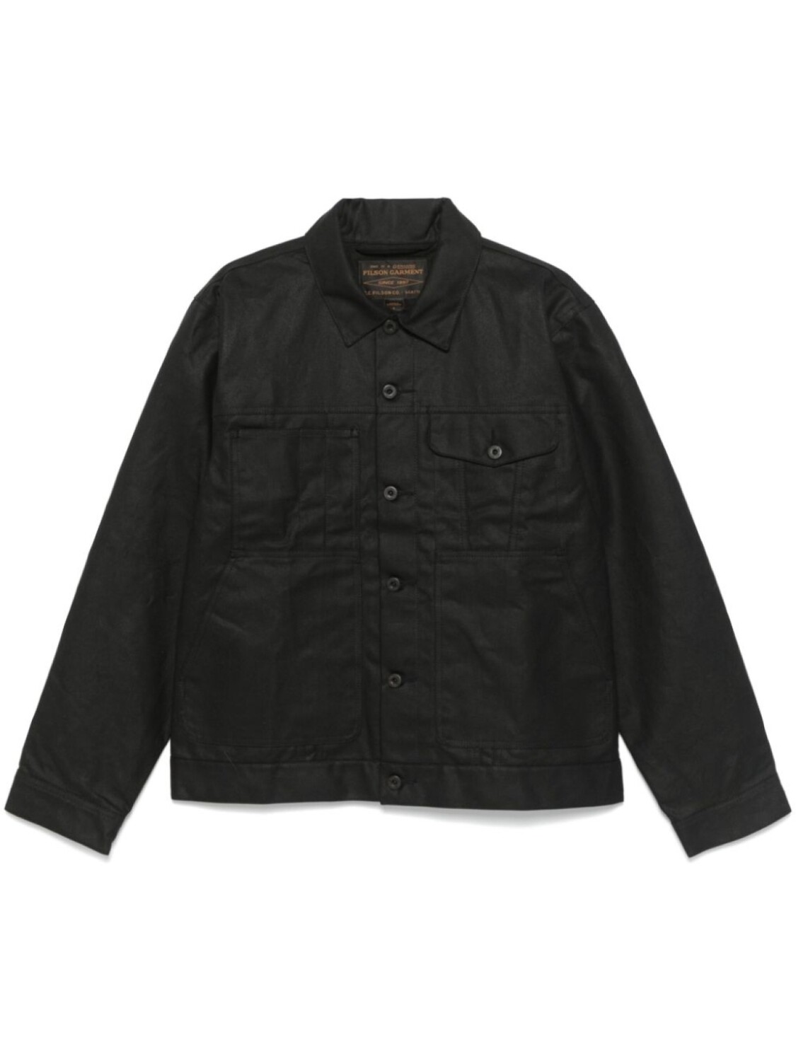 

Вощеная куртка-рубашка Filson, черный