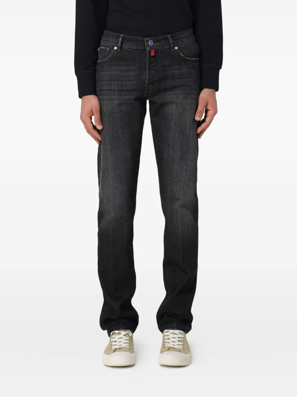 

Джинсы с пятью карманами Kiton, серый