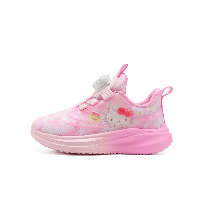 Детские кроссовки Hello Kitty с амортизацией, износостойкие, дышащие, низкие, унисекс Sanrio, розовый-Hello Kitty