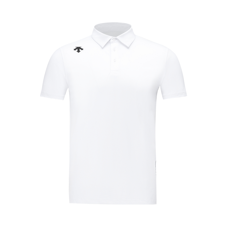 

Тренировочная поло для мужчин DESCENTE, ярко-белый