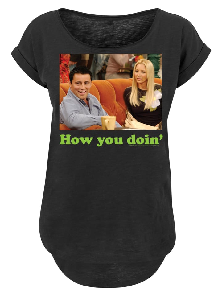 

Удлиненная футболка с надписью Как дела у тебя из сериала ДРУЗЬЯ черного цвета F4NT4STIC, Черный, Удлиненная футболка с надписью Как дела у тебя из сериала ДРУЗЬЯ черного цвета F4NT4STIC