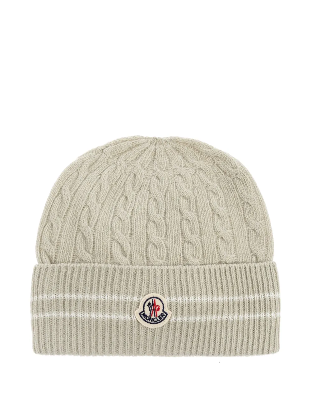 

Шерстяная шапка с косами Moncler Enfant, нейтральный