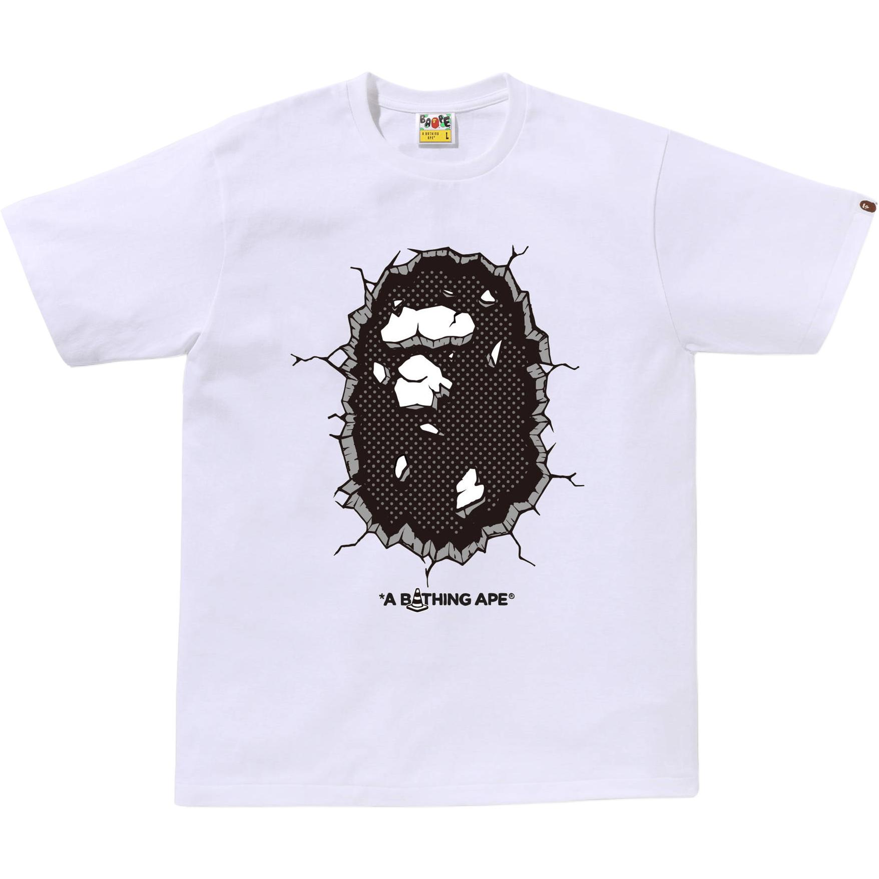 Футболка Bape Gallery X Joshua Vides A BATHING APE белая — фото 2