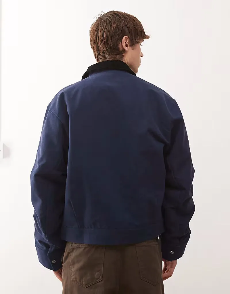 Бомбер Adidas Originals Premium Essentials синего цвета — фото 3