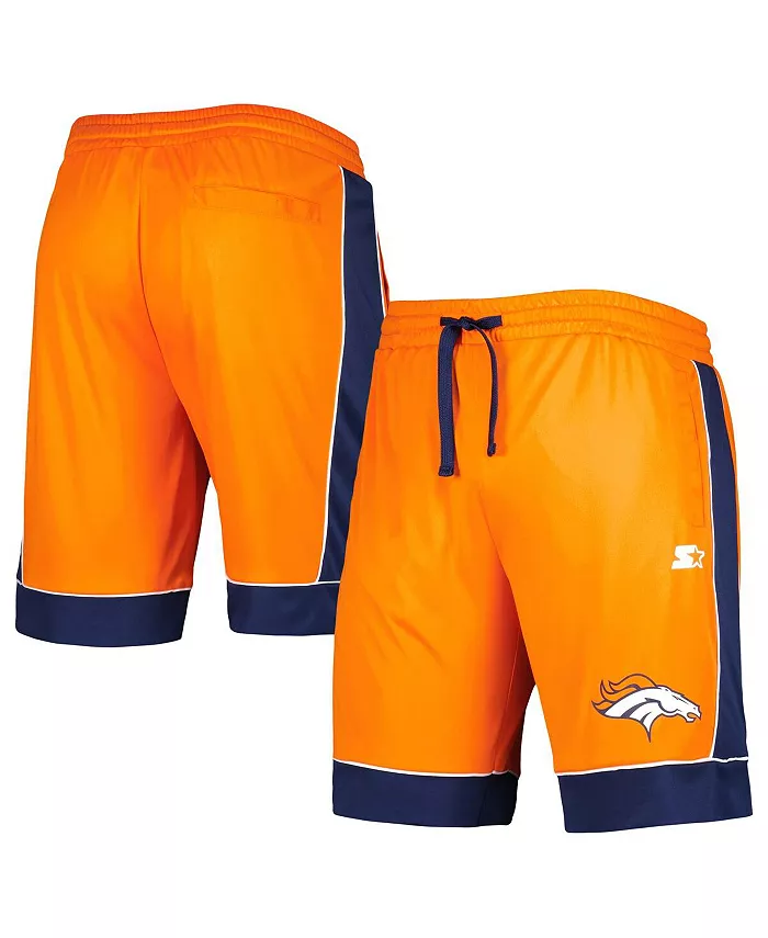 

Мужские шорты для фанатов Denver Broncos в оранжевом и темно-синем цветах, модель Fan Favorite Fashion Shorts G-III Sports by Carl Banks