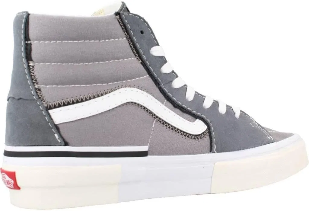 Кроссовки Vans SK8-HI RECONSTRUCT Grey — фото 4