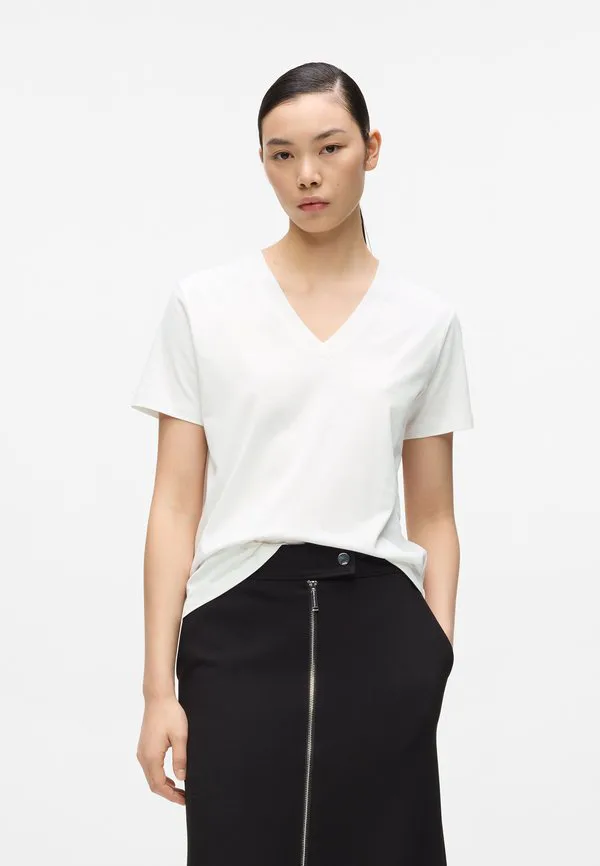 

Базовая футболка с v-образным вырезом Karl Lagerfeld, White, Белый, Базовая футболка с v-образным вырезом Karl Lagerfeld, White