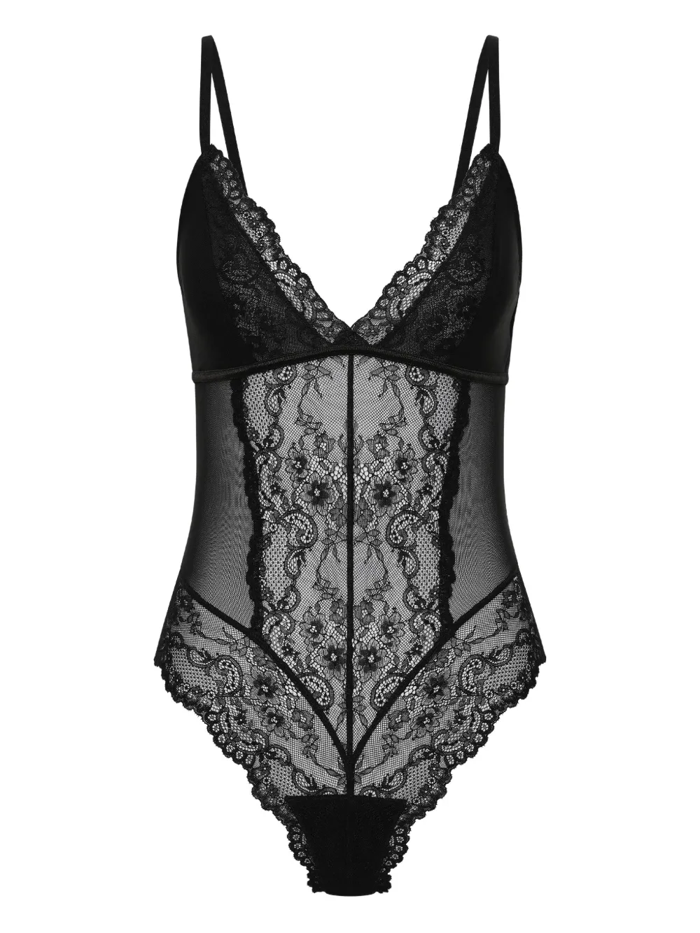 

Боди со вставками Rebecca Vallance, черный