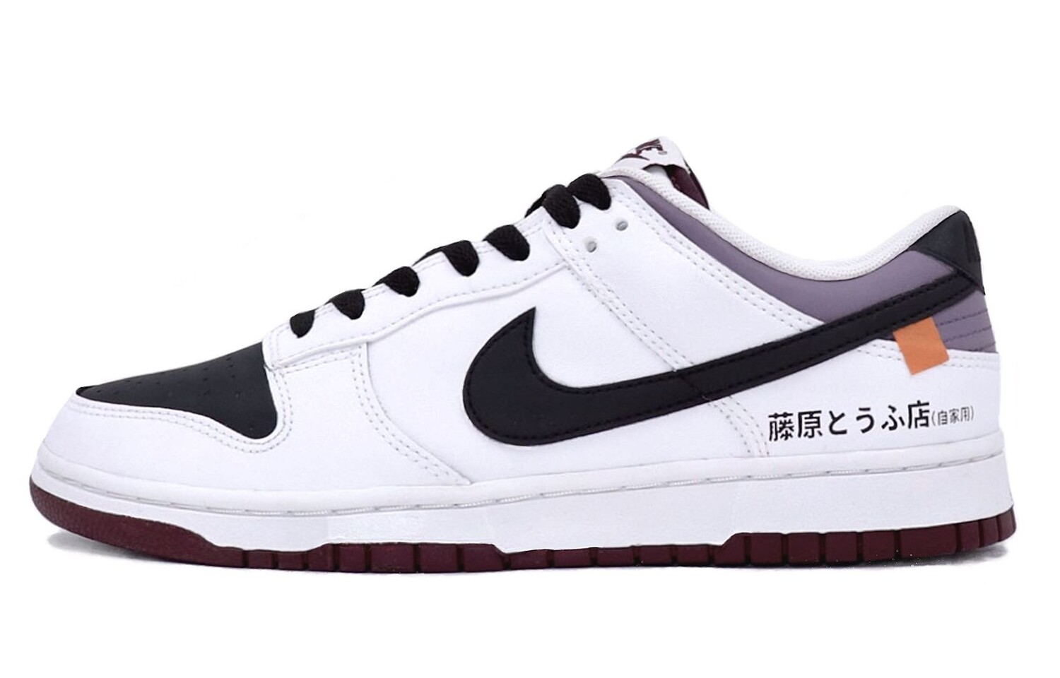 

Кроссовки Nike Dunk Skateboarding Shoes Men Low-top Black/white/purple, белый