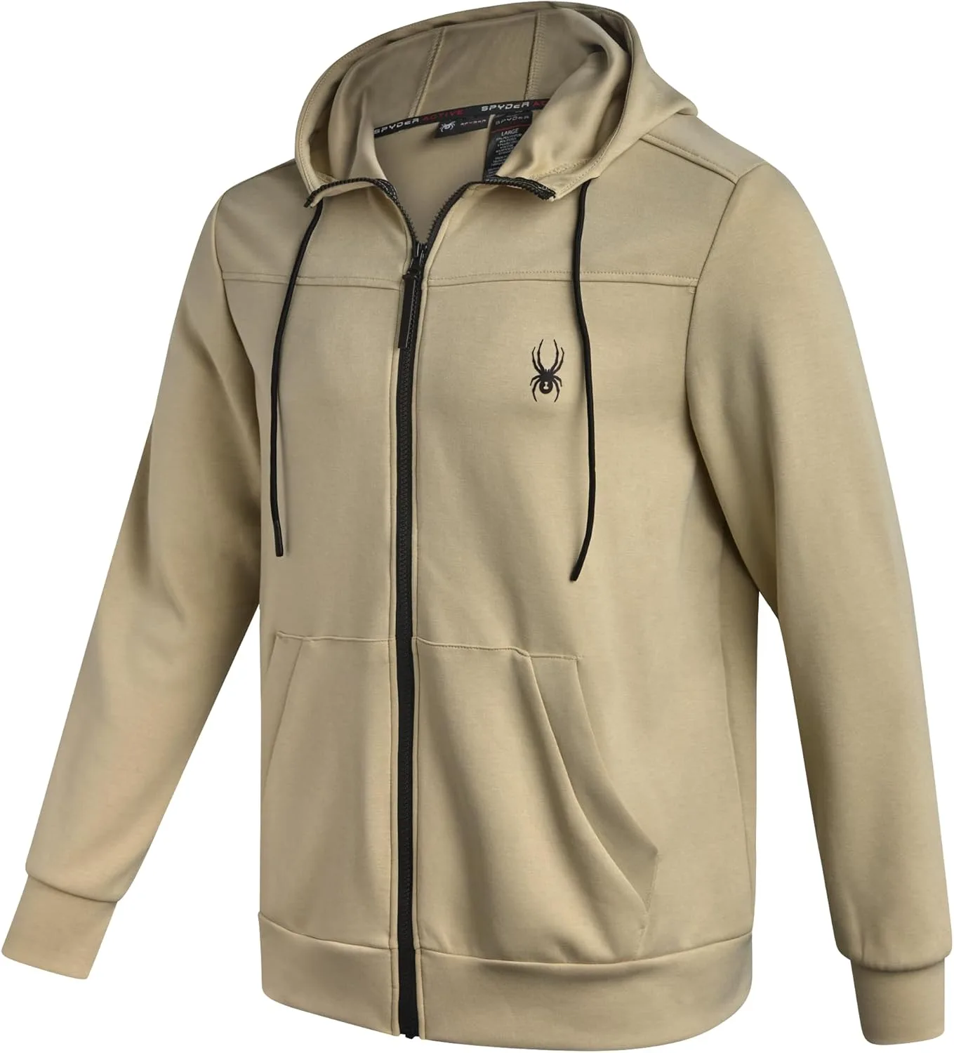 

Spyder мужская спортивная толстовка с капюшоном - влагоотводящий флис для бега и тренировок