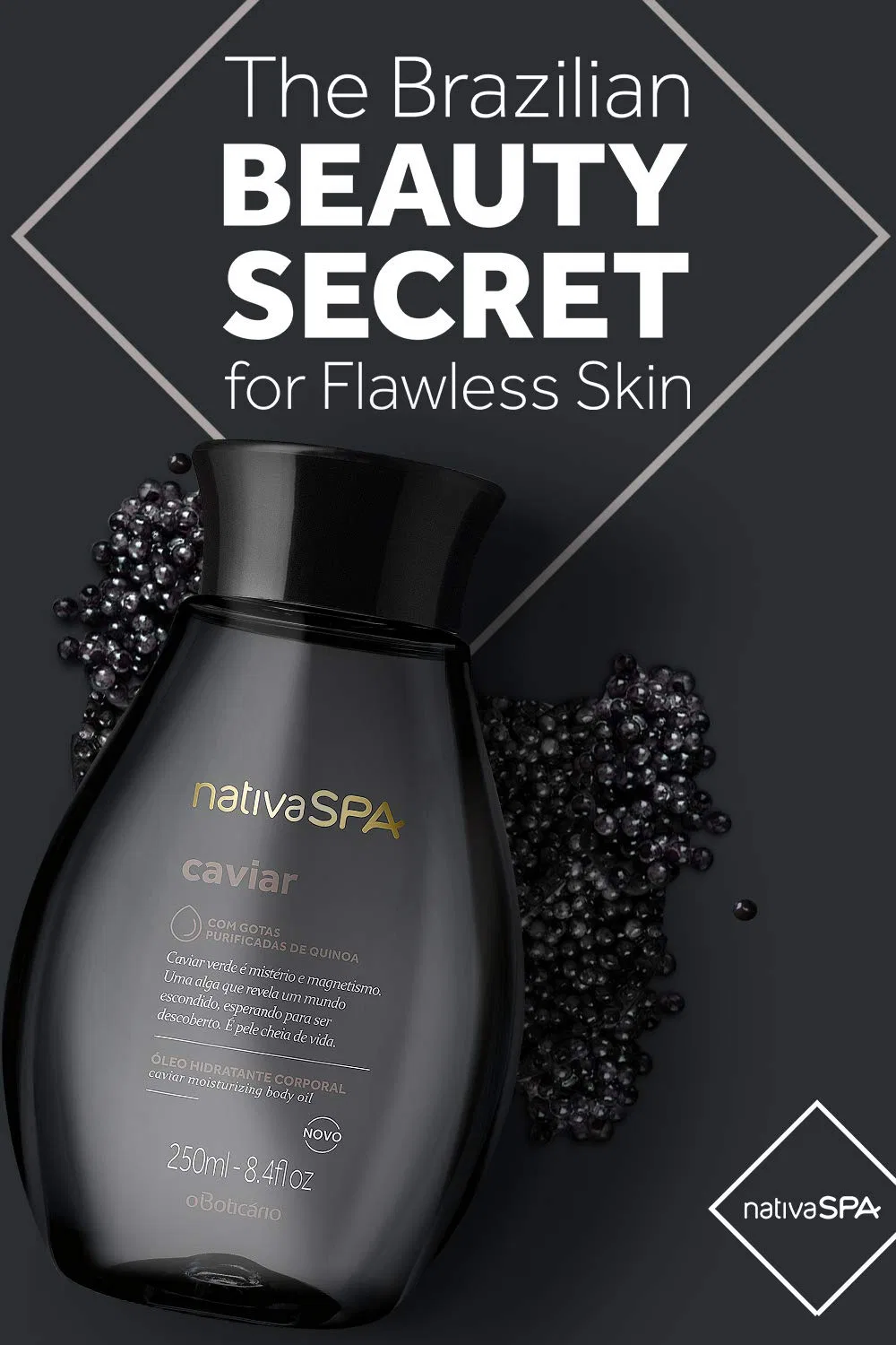 Увлажняющее масло для тела Nativa Spa Caviar от O Boticário, 250 мл O Boticário — фото 2