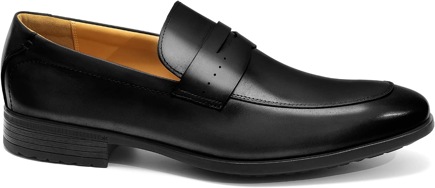 Мужские слипоны оксфорды классические ручной работы из телячьей кожи, более компактные, выбирайте правильный размер, чтобы корректировать форму стопы Ritizen, черный — фото 3