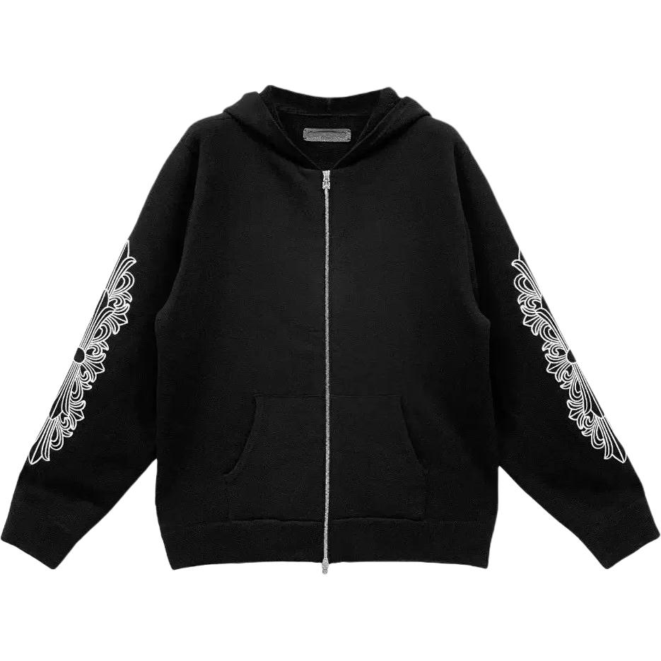 

Chrome Hearts Толстовка мужская черная с капюшоном Moderate Cardigan, Черный, Chrome Hearts Толстовка мужская черная с капюшоном Moderate Cardigan