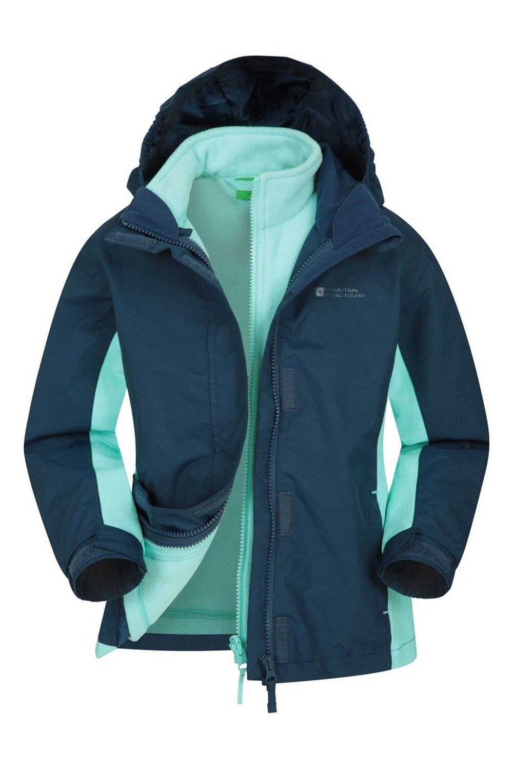 

Водонепроницаемая куртка-молния 3 в 1 Mountain Warehouse, синий