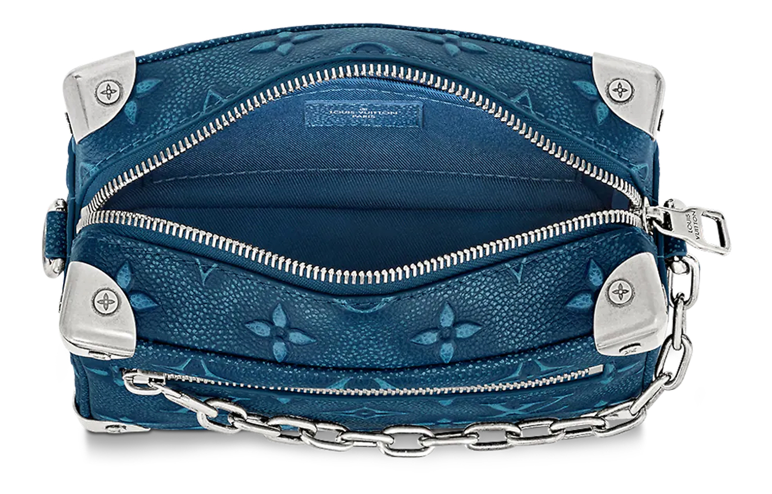 Сумка через плечо Миниатюрная мужская синяя LOUIS VUITTON — фото 4