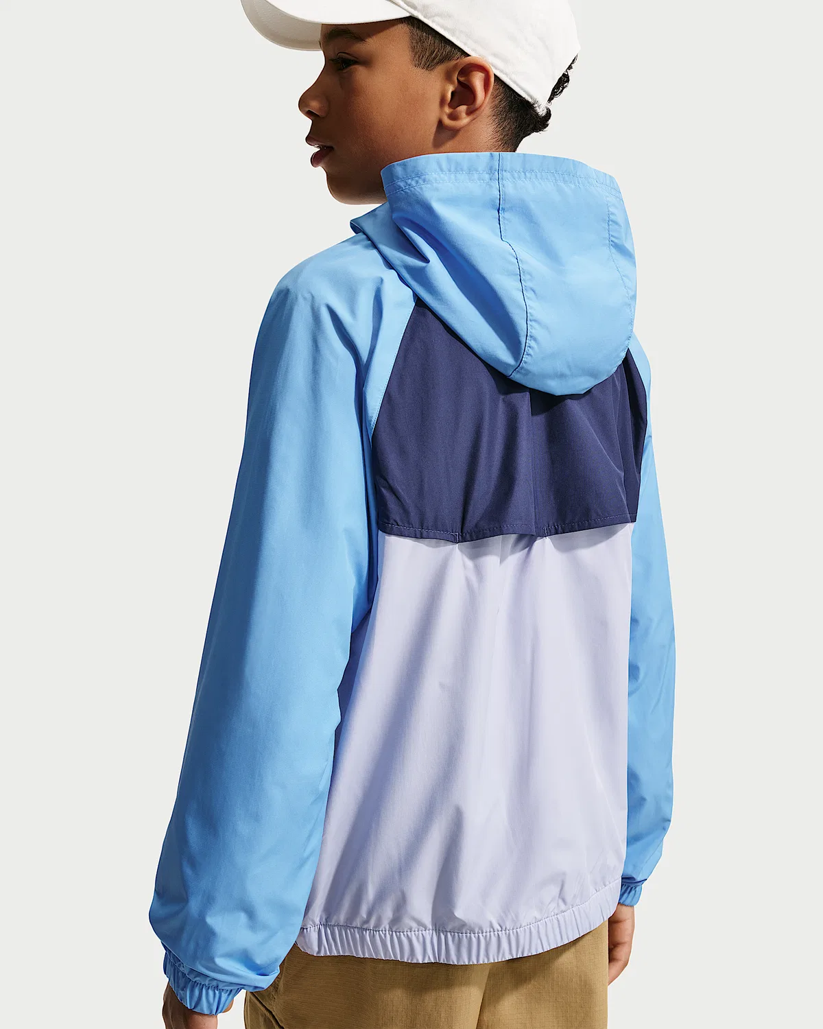 Детская куртка с капюшоном Nike Sportswear Windrunner Repel, University Blue/Ghost/Midnight Navy/White — фото 2