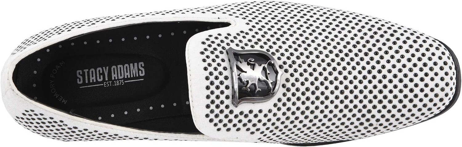 Лоферы Swagger Studded Ornament Loafer Stacy Adams, цвет Black/White — фото 2