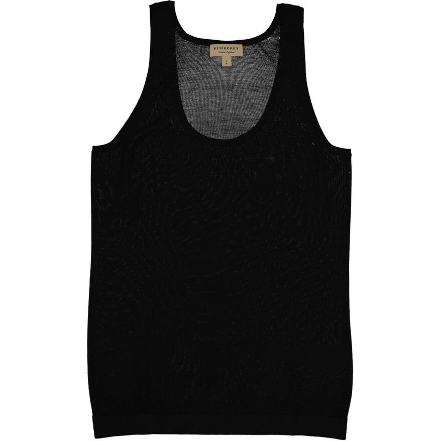 Топ Burberry Женский черный Tank — фото 3